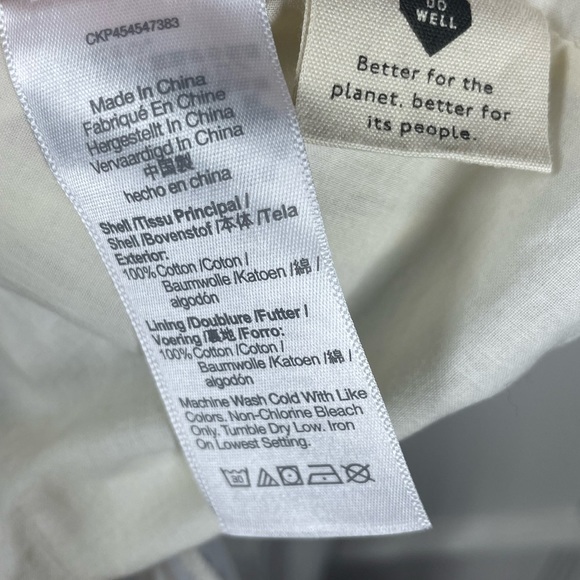 Madewell NWT Smocked Pull-On Mini Skirt in Stripe Size L - Picture 8 of 8